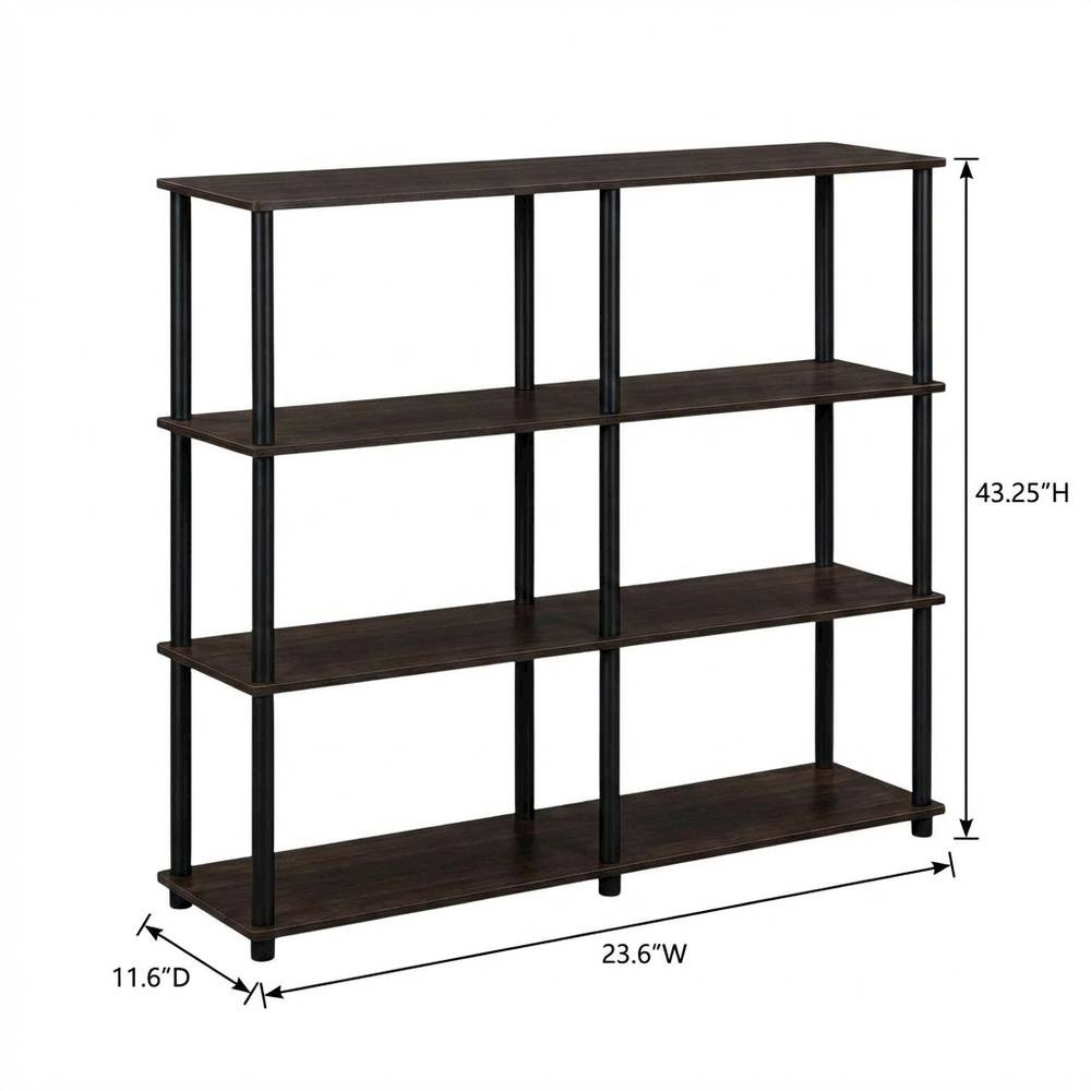 Wood bookcase in finish with a sleek, modern design for versatile storage. Picture 7