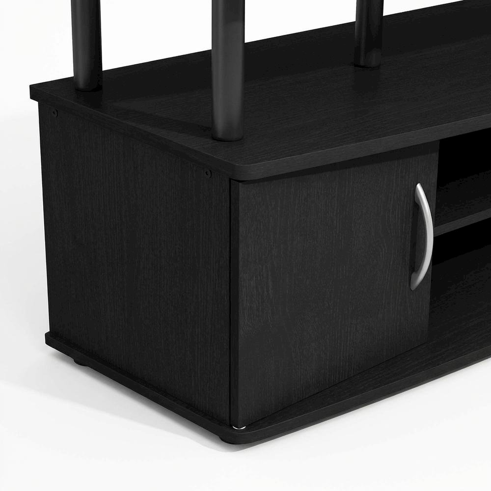 Darkwood Large Entertainment Center for TVs up to 55 inches with Storage. Picture 6