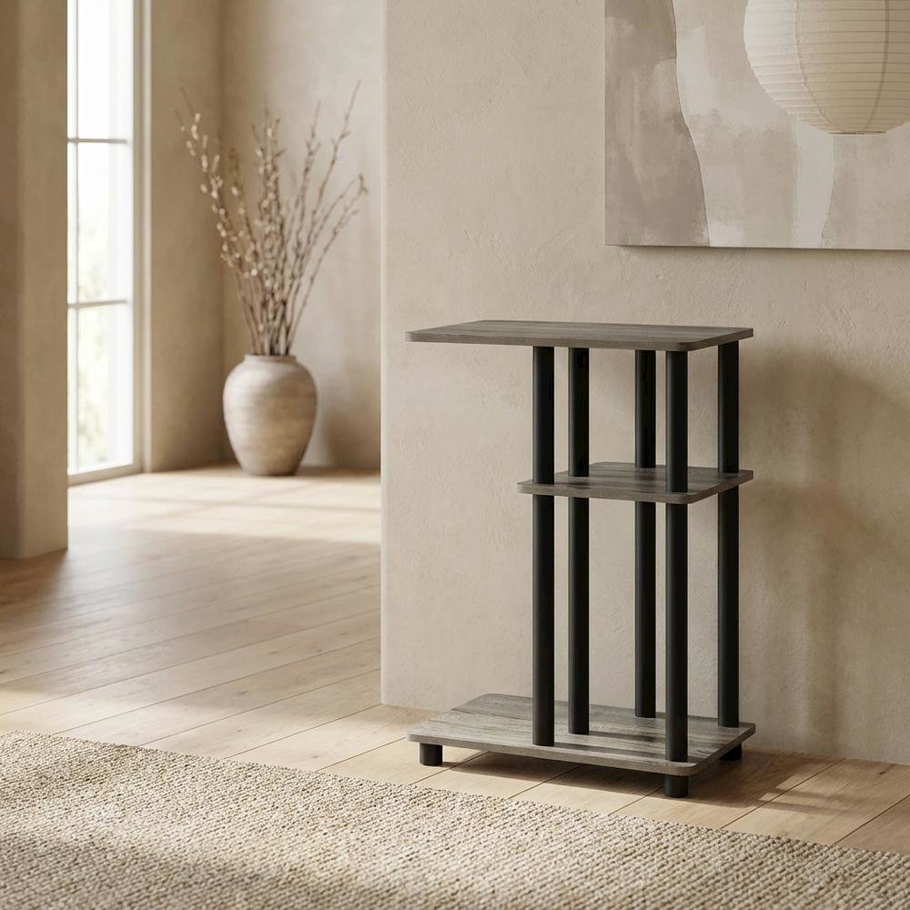 French Oak, C-Shape Side Table, Quality Build, Durable Wood Frame. Picture 2