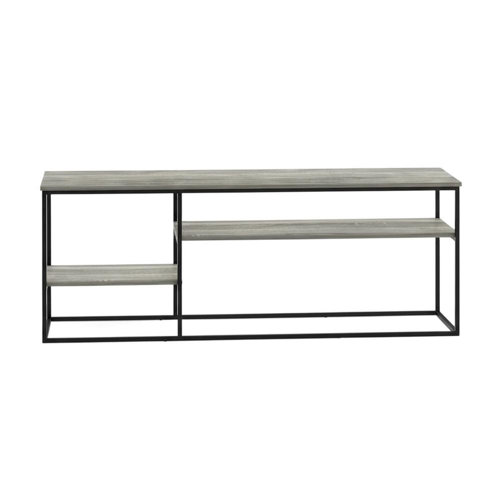 Modern TV Stand for 65 Inch TV with Wood Construction and Elegant Grey Finish. Picture 4