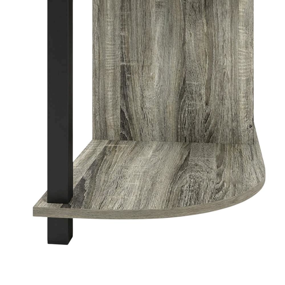 Gray entertainment center stand, fireplace insert, TV up to 55 inches, solid. Picture 6
