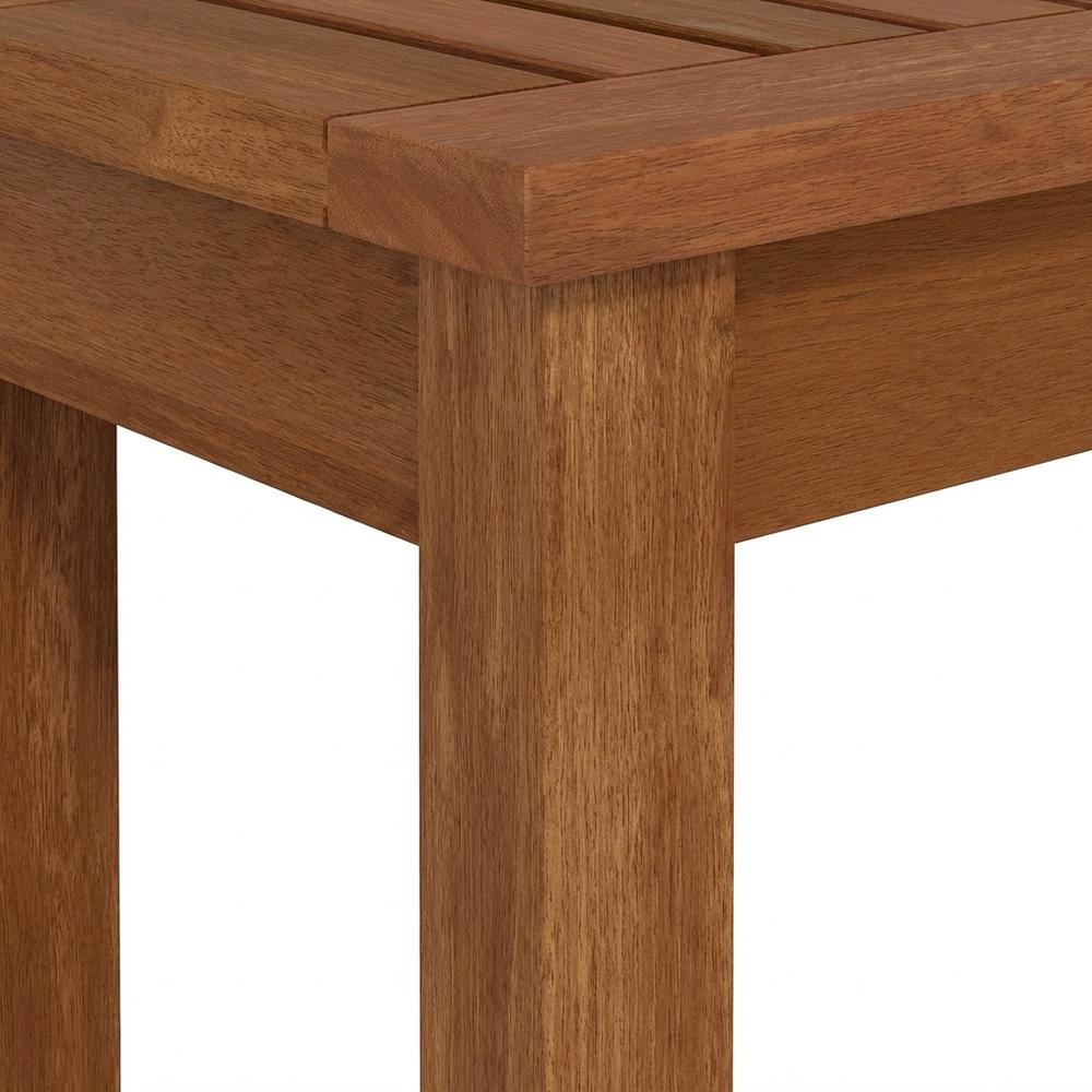 Light Wood Outdoor Garden Bench For Patio And Deck Seating. Picture 6