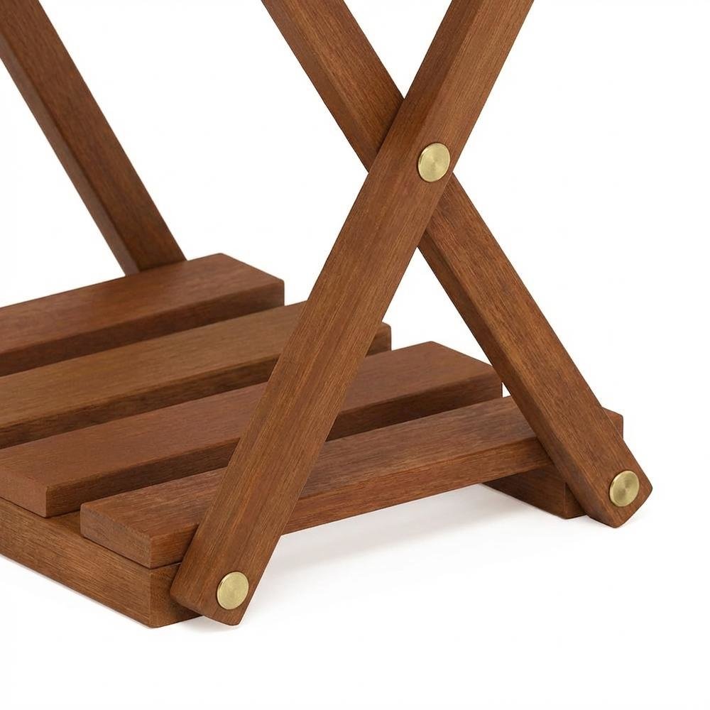 Multi-Use Folding Display Shelf With Portable Design For Garden And Patio. Picture 6