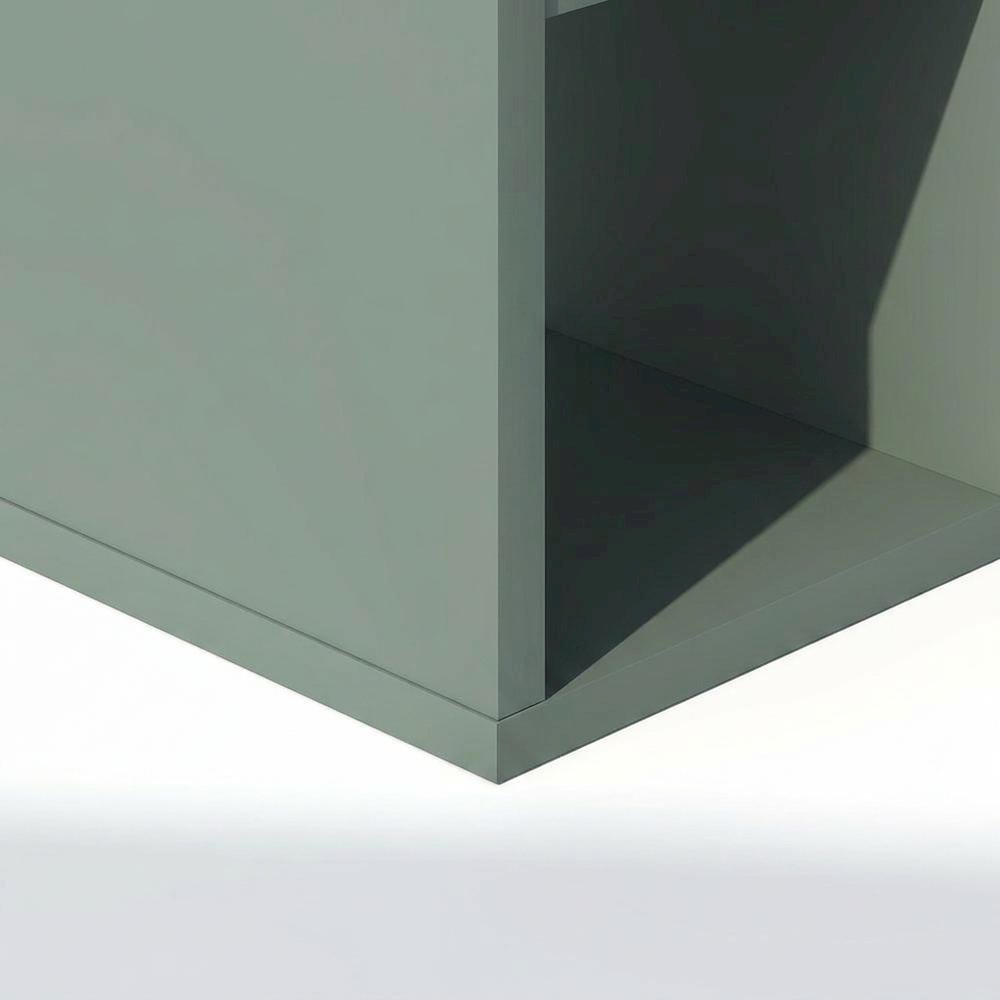 Green 6-Cube Open Shelf Closet Organizer Extra Thick Engineered Wood. Picture 6