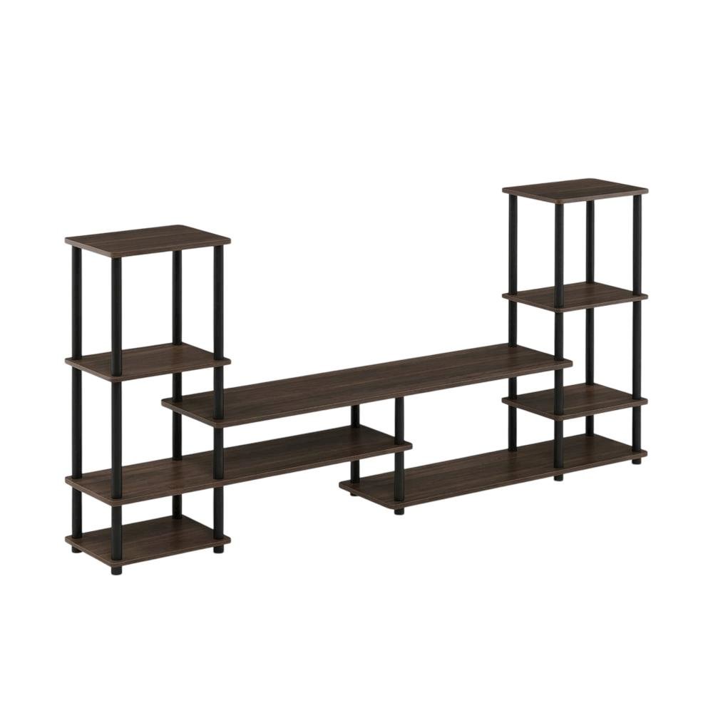 Modern Entertainment Center in Espresso/Black with Spacious Shelves and Storage. Picture 1