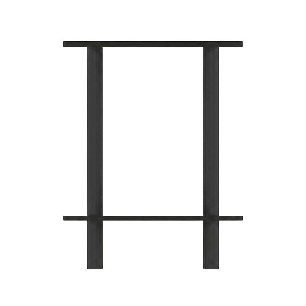 Round Wooden End Table with Espresso and Black Finish, Modern Side Table. Picture 4
