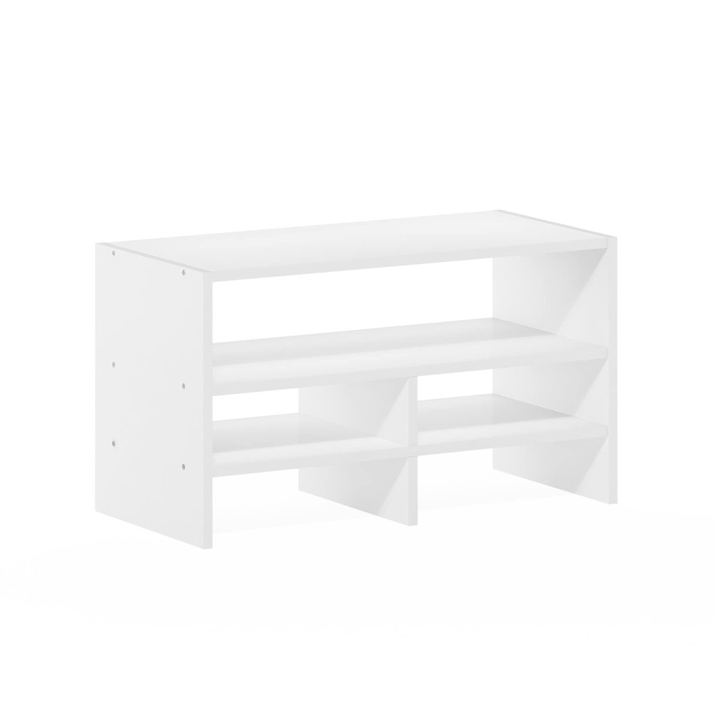 Furinno Hermite Desk Top Organizing Shelf Bookcase, White. Picture 1