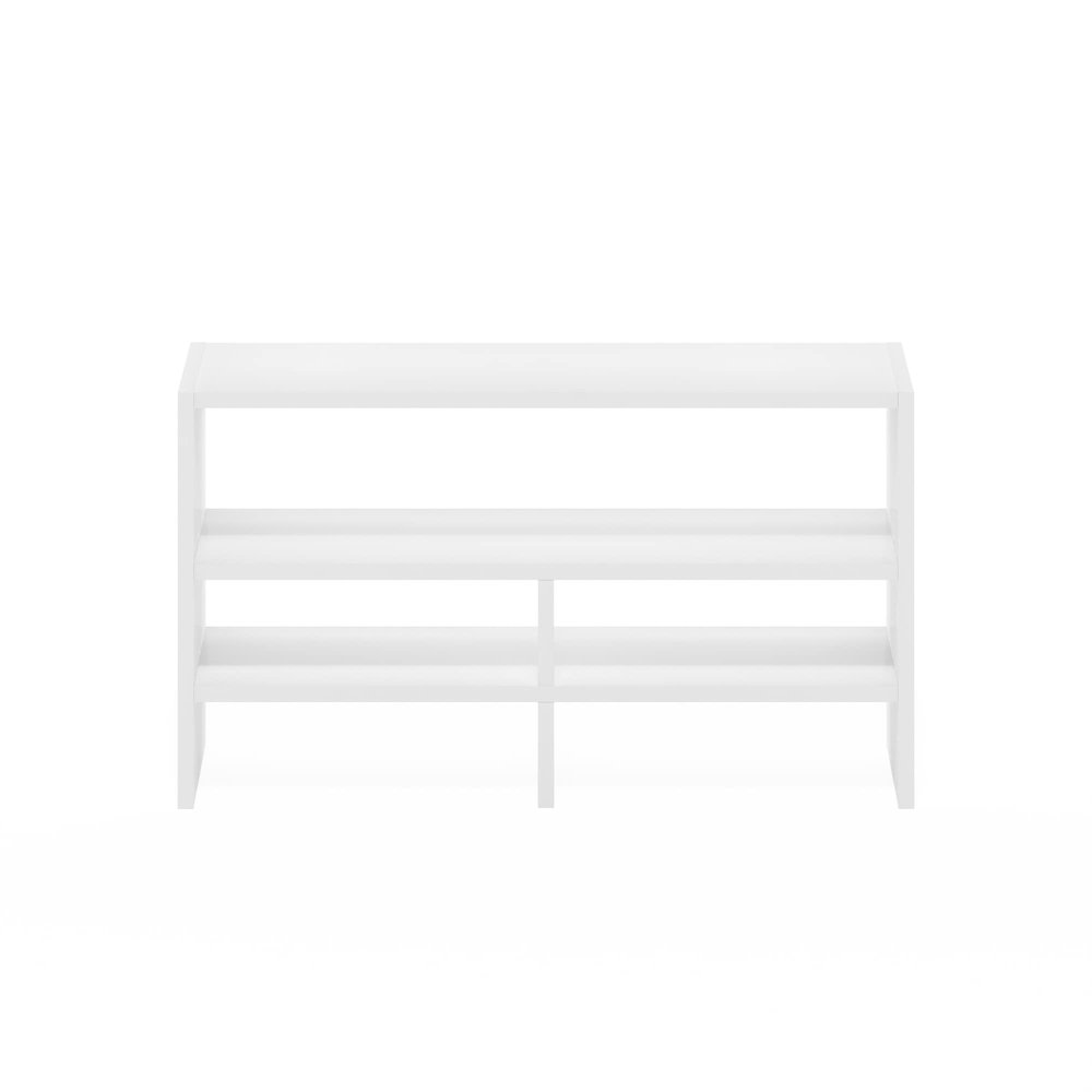 Furinno Hermite Desk Top Organizing Shelf Bookcase, White. Picture 4
