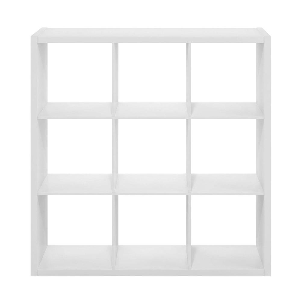 White 9-Cube Open Storage Organizer, Modular Shelving Unit. Picture 4