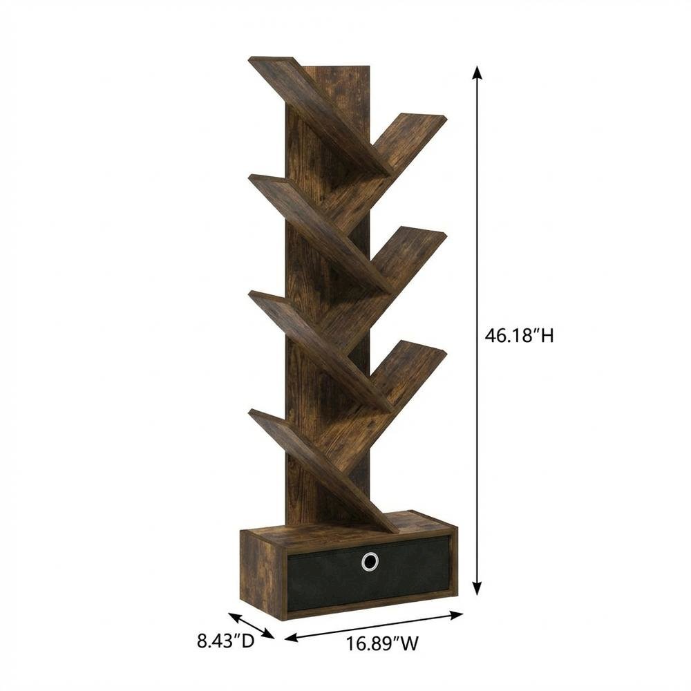 Wooden bookcase with spacious shelves and sturdy construction. Picture 7