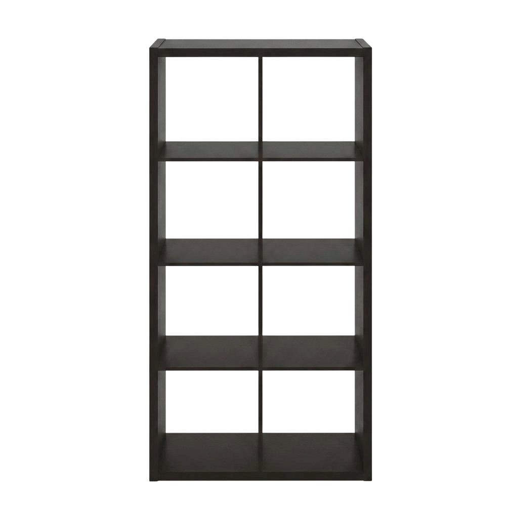 Brown 8-Cube Open Storage Organizer, Modular Shelving Unit. Picture 4