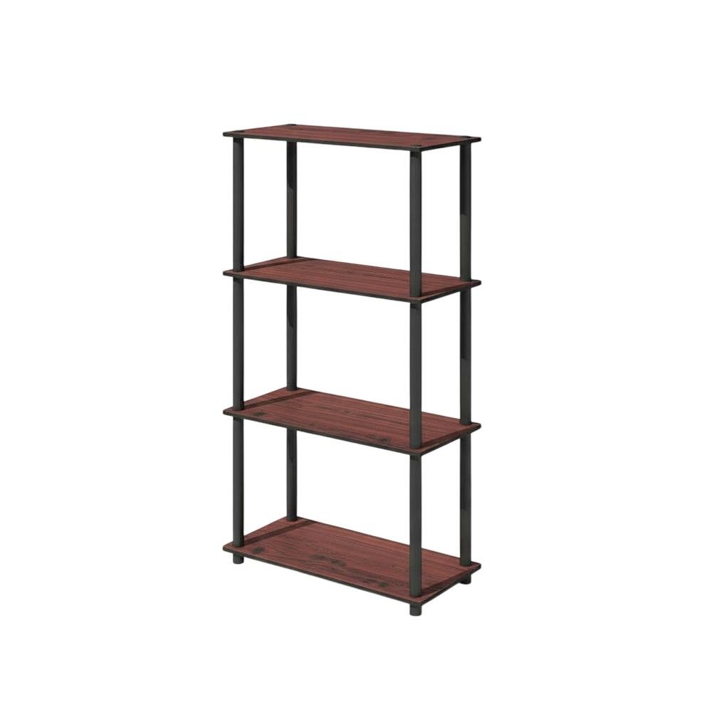 Wood bookcase in finish with a sleek, modern design for versatile storage. Picture 1