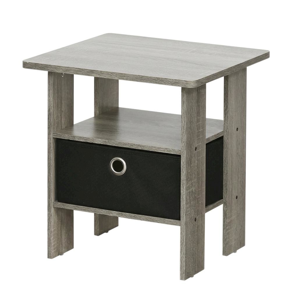 Wooden End Table Night Stand, Set of Two with Modern Design. Picture 1