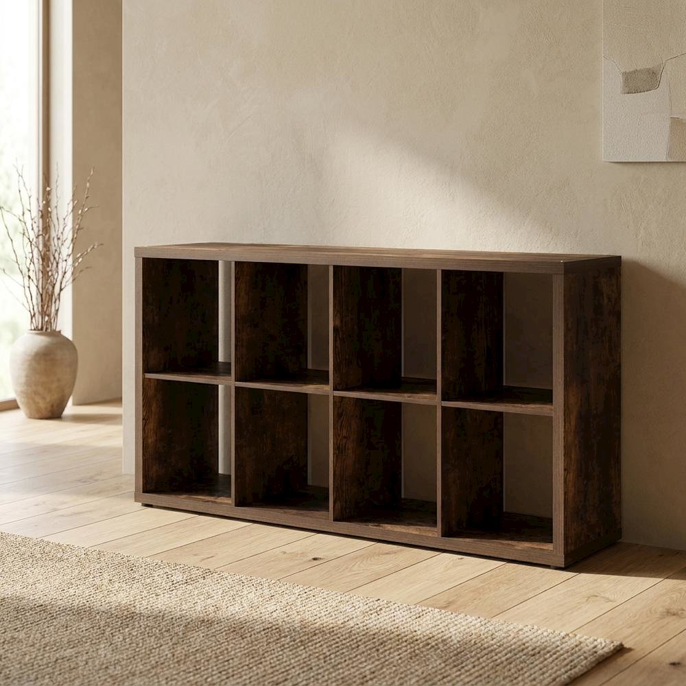 Gold 8-Cube Open Shelf Closet Organizer Extra Thick Engineered Wood. Picture 2