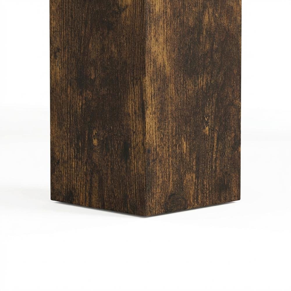 Square Side Table Set with Amber Pine Finish for Living Rooms. Picture 6