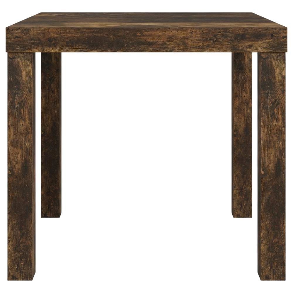 Square Side Table Set with Amber Pine Finish for Living Rooms. Picture 4