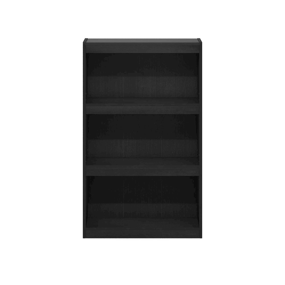 Furinno JAYA Enhanced Home 3-Tier Adjustable Shelf Bookcase, Blackwood. Picture 4