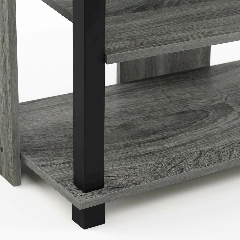 Wooden 3-Tier TV Stand, TVs up to 40 inches, Modern Style, Space-Saving Design. Picture 6