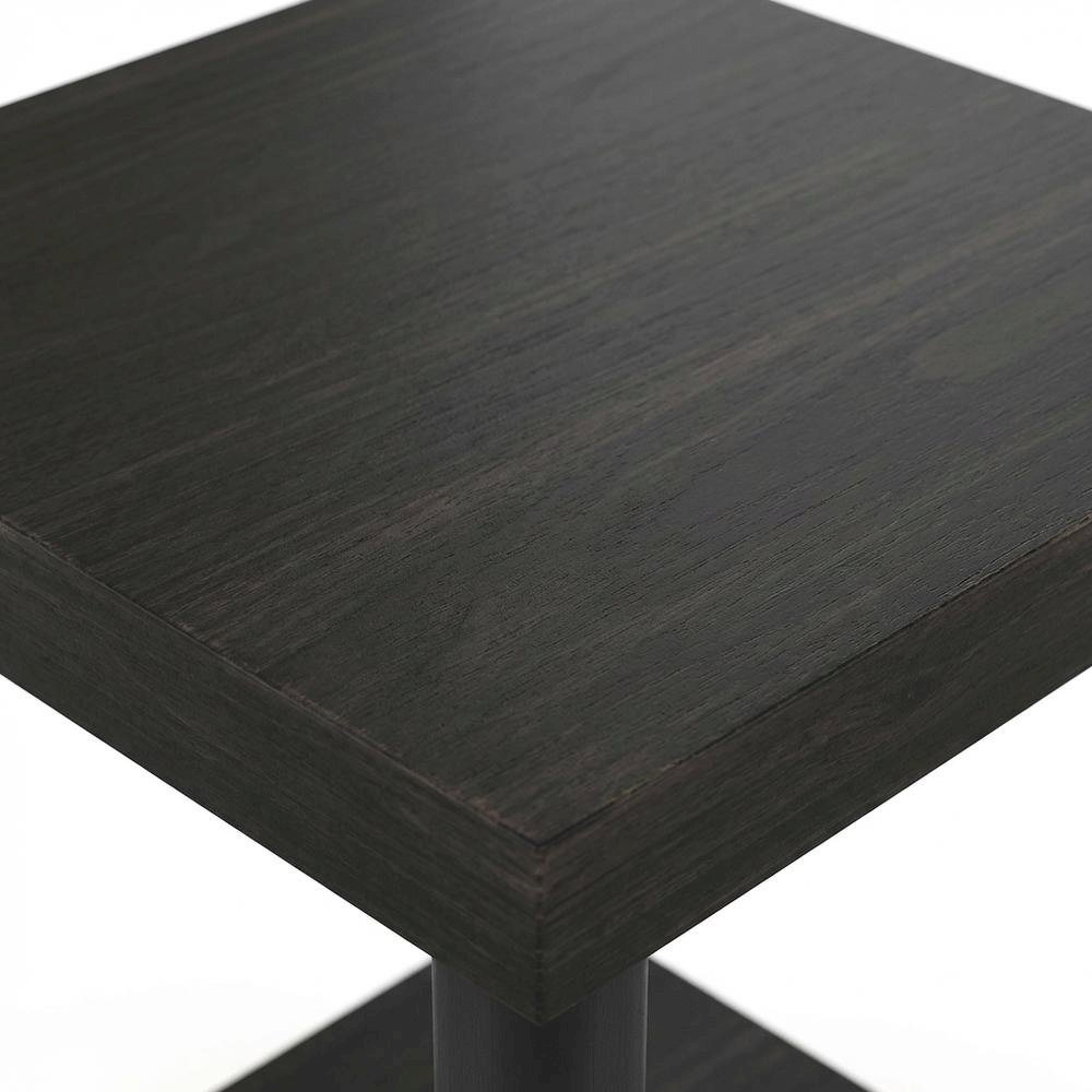 Espresso, End Side Table, Open Shelf, Quality Build. Picture 6