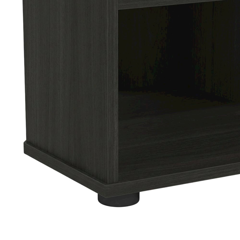 Brown corner TV stand, up to 55 inches, solid wood, walnut veneer finish. Picture 6