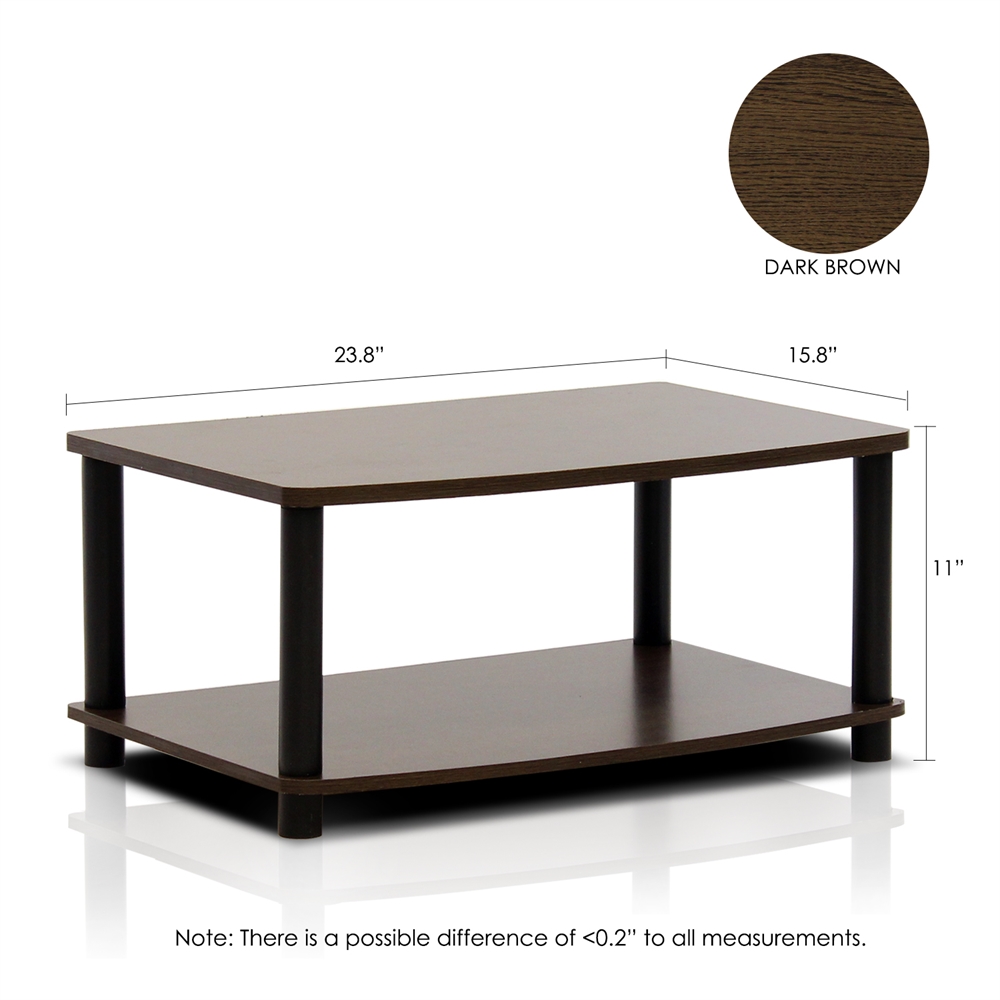 Turn-N-Tube No Tools 2-Tier Elevated TV Stands. Picture 2