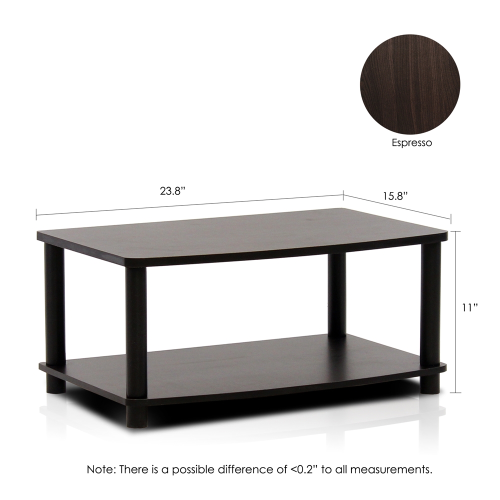 Turn-N-Tube No Tools 2-Tier Elevated TV Stands. Picture 4