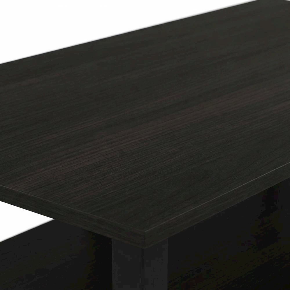 Wood TV stand with Espresso/Black finish for screens up to 40 inches. Picture 5