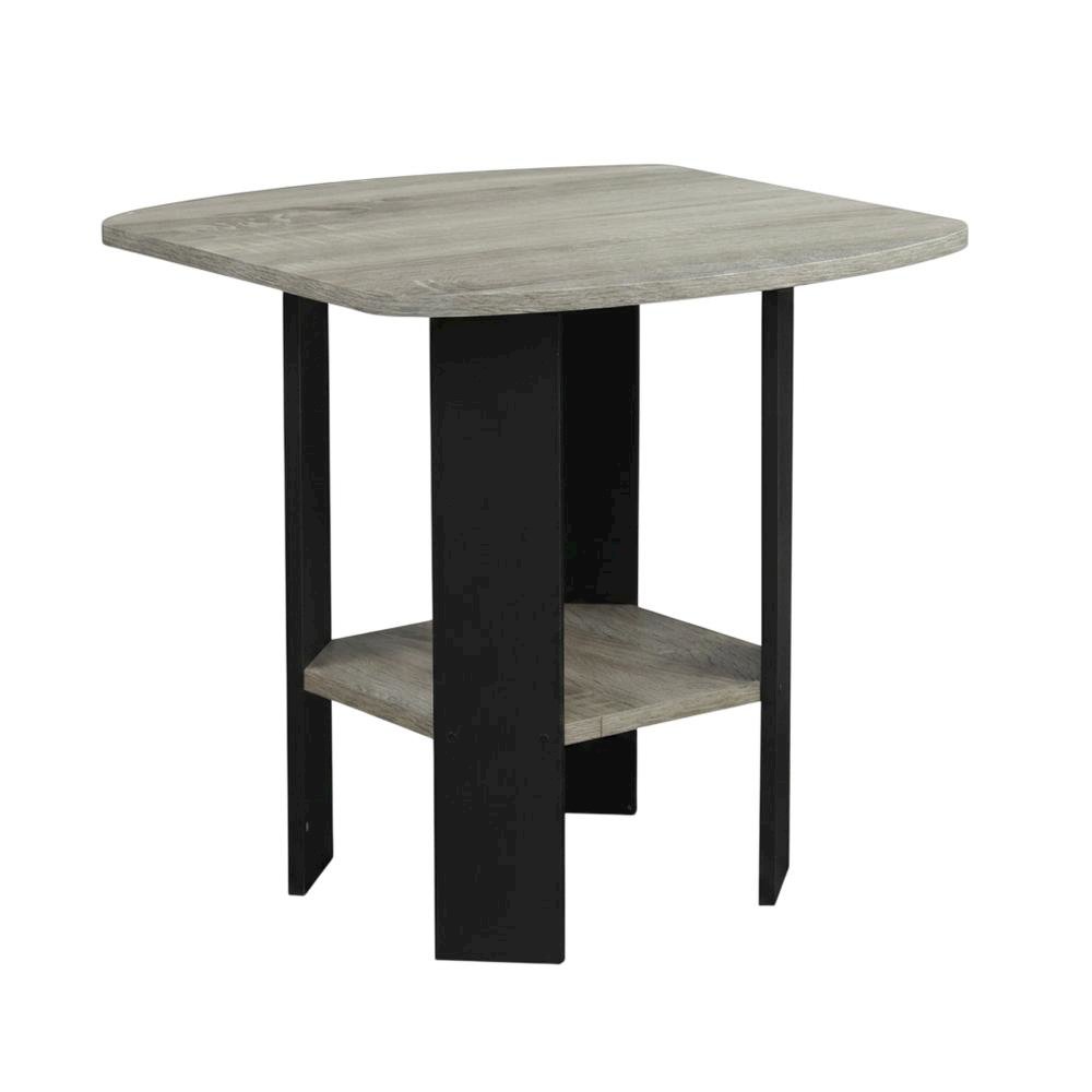 French Oak Grey, End Side Table, Quality Build, Durable Wood Frame. Picture 1