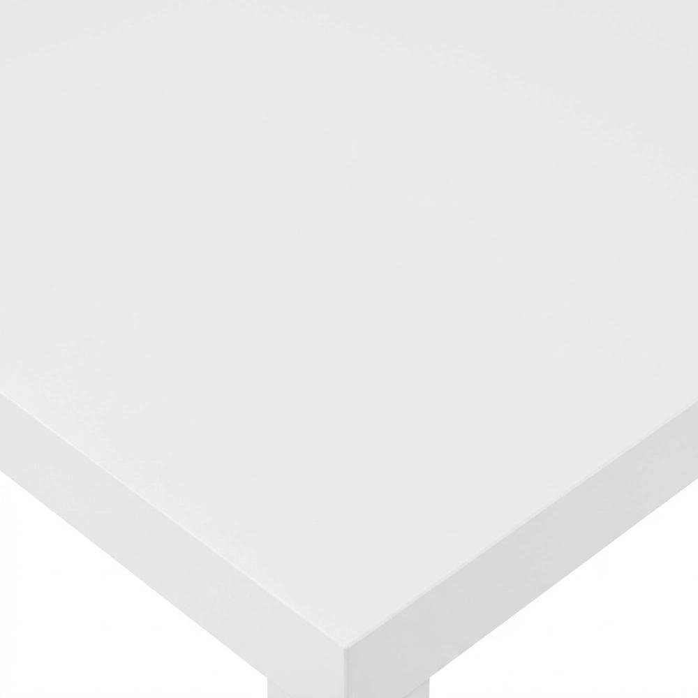 White, Side Table, Quality Build, Durable Wood Frame. Picture 5