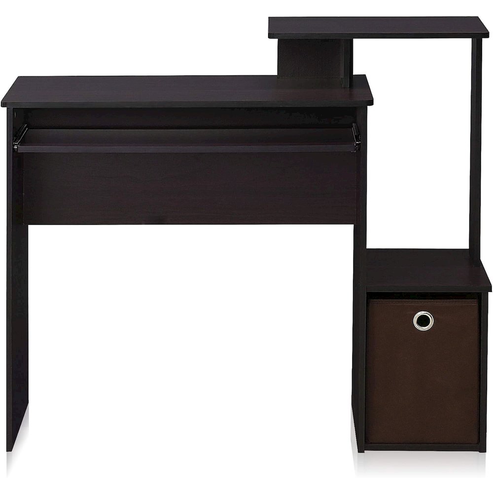 Brown Wooden Office Desk with Storage, Writing Desk and Study Desk Design. Picture 6