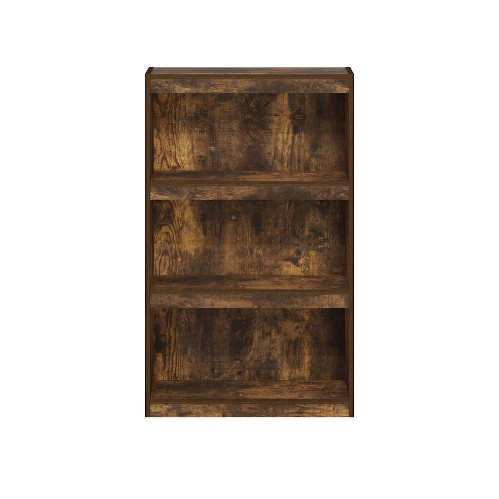 Furinno JAYA Enhanced Home 3-Tier Adjustable Shelf Bookcase, Amber Pine. Picture 4