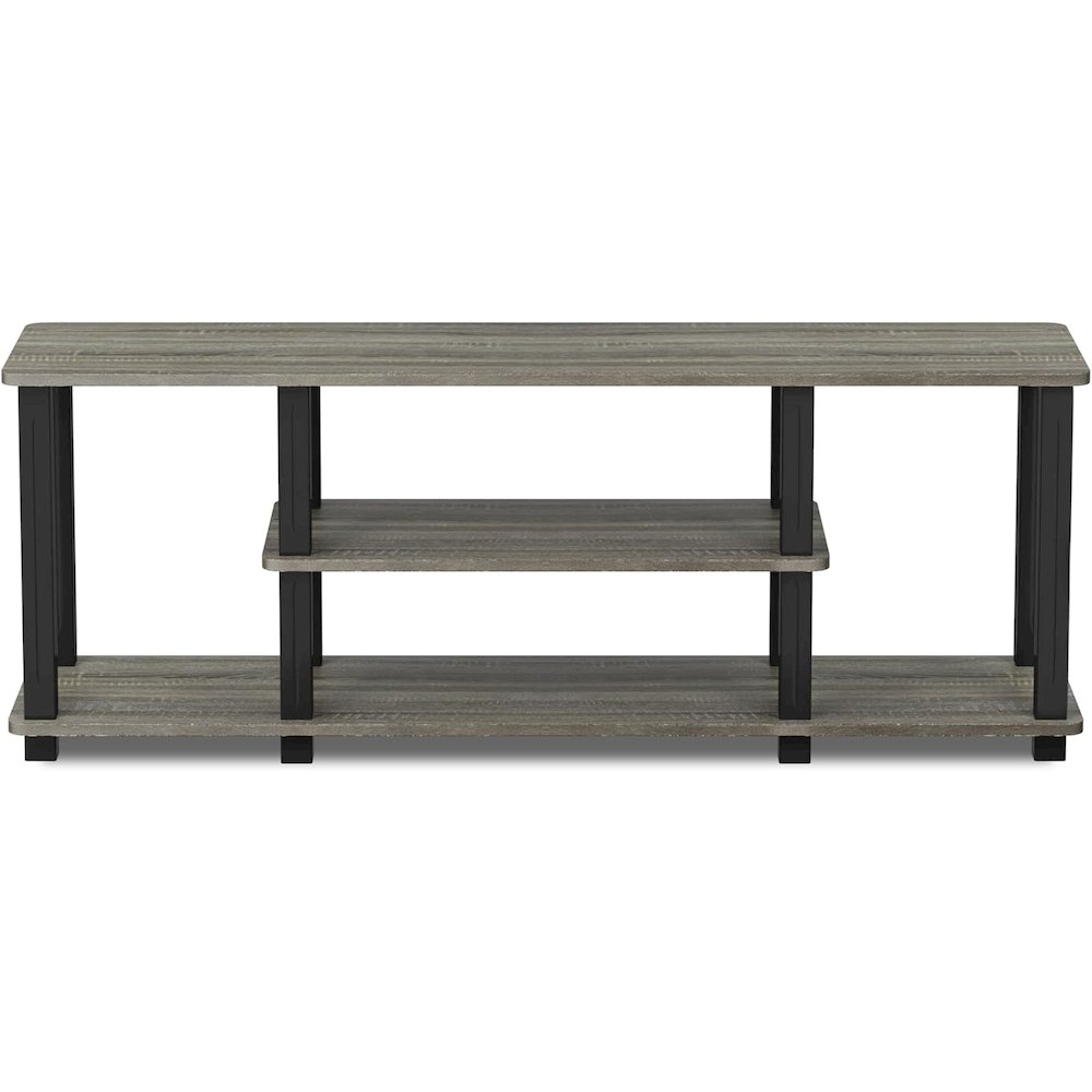 Elegant Grey 3-Tier TV Console,Open Storage, 50 Inch TV Stand for Living Room. Picture 4
