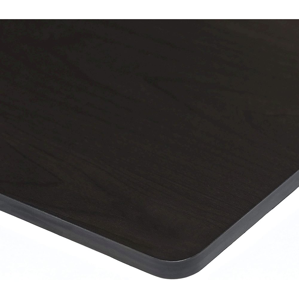 Black Wooden End Tables Set of 2 with Two-Tier Storage for Living Room. Picture 7