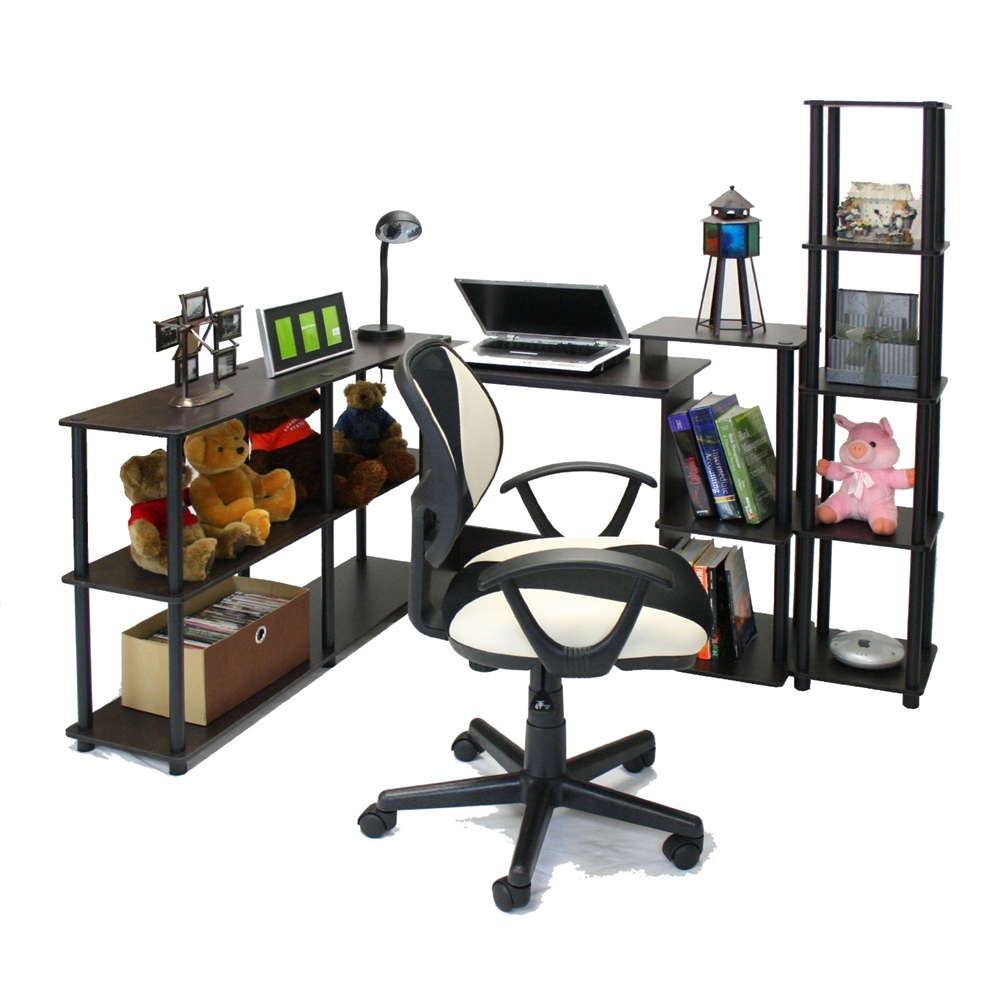 Efficient Home Laptop Notebook Computer Desk,Black/Grey. Picture 3