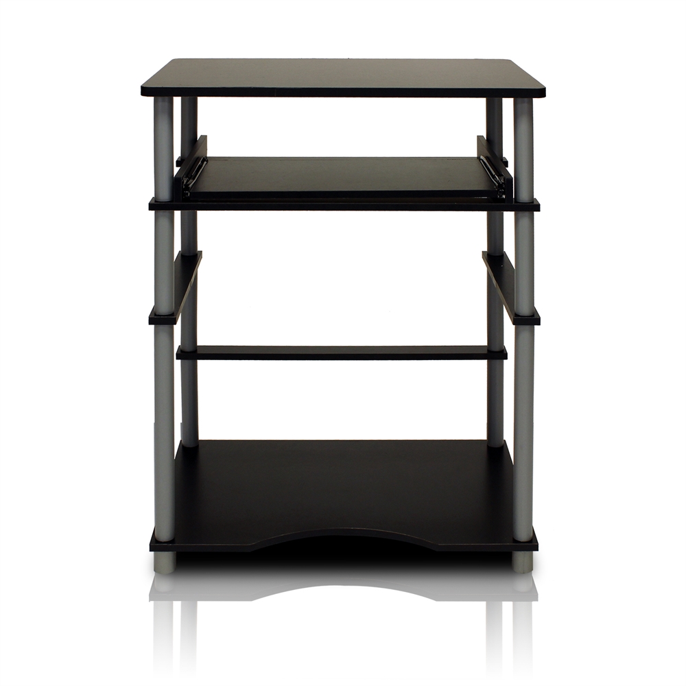 Home Laptop Notebook Computer Desk, Black/Grey. Picture 4