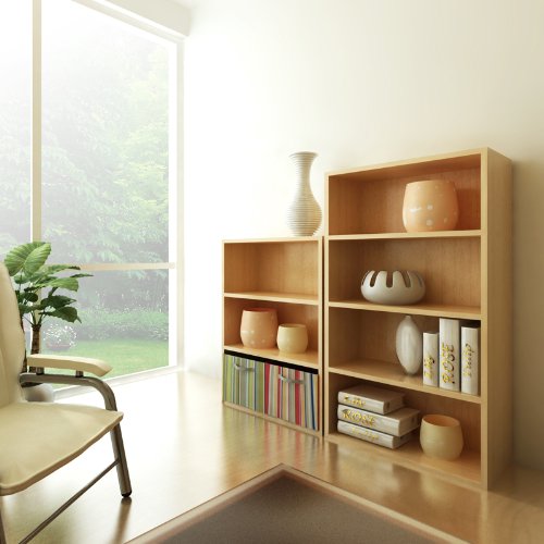 Pasir 3 Tier Open Shelf, Steam Beech. Picture 5