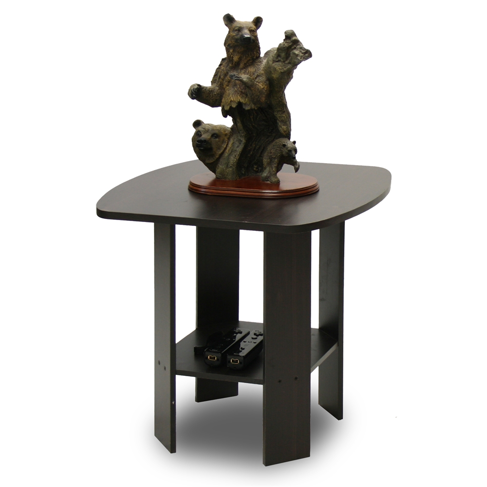 Simple Design End/SideTable, Espresso. Picture 1