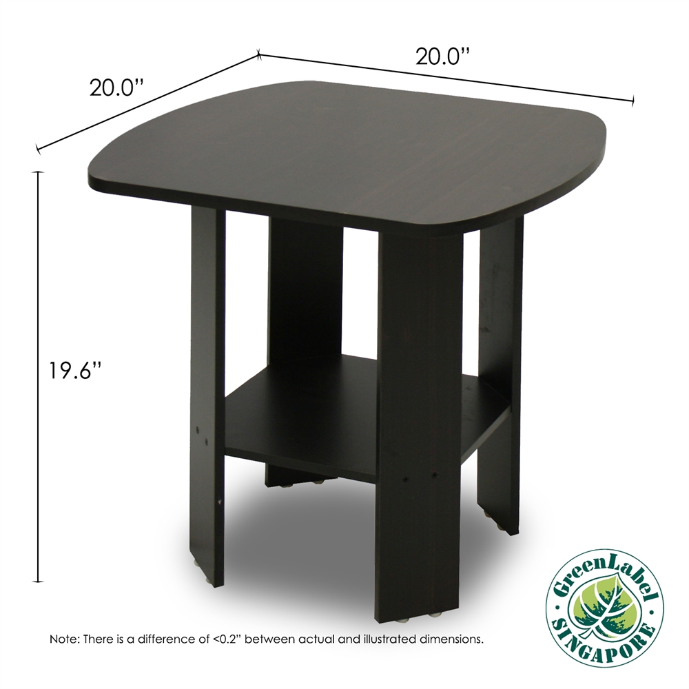 Simple Design End/SideTable, Espresso. Picture 2