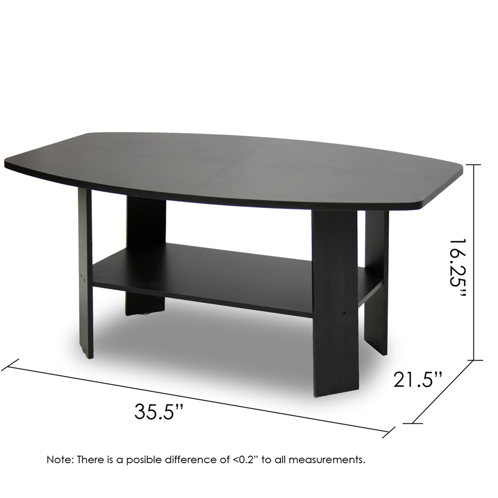 Simple Design Coffee Table, Espresso. Picture 2