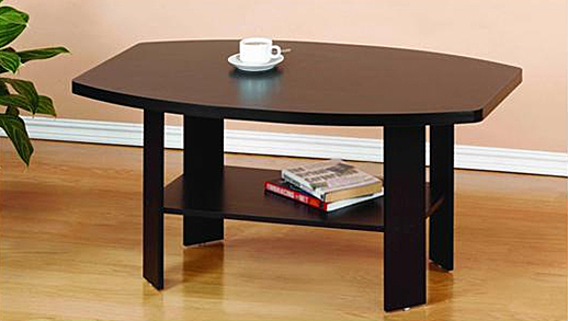 Simple Design Coffee Table, Espresso. Picture 3