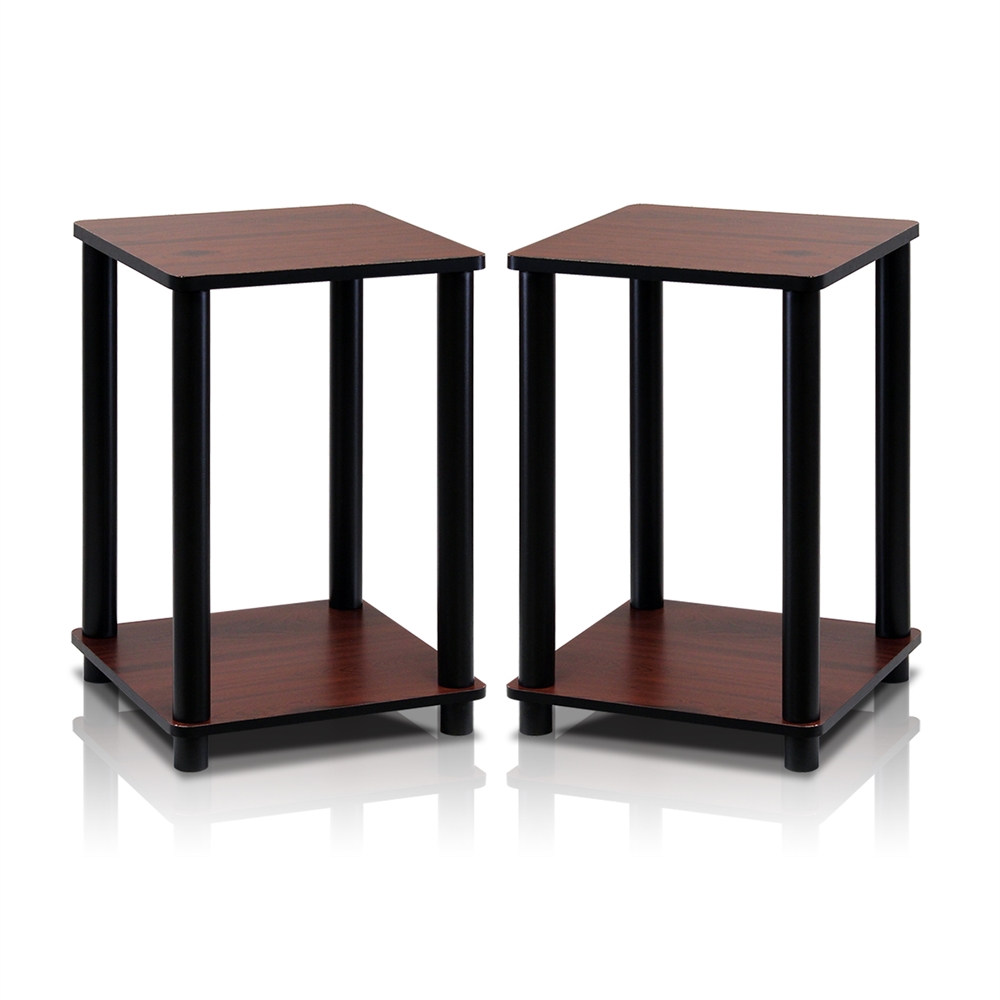 Turn-N-Tube End Table Corner Shelves, Set of 2. Picture 1