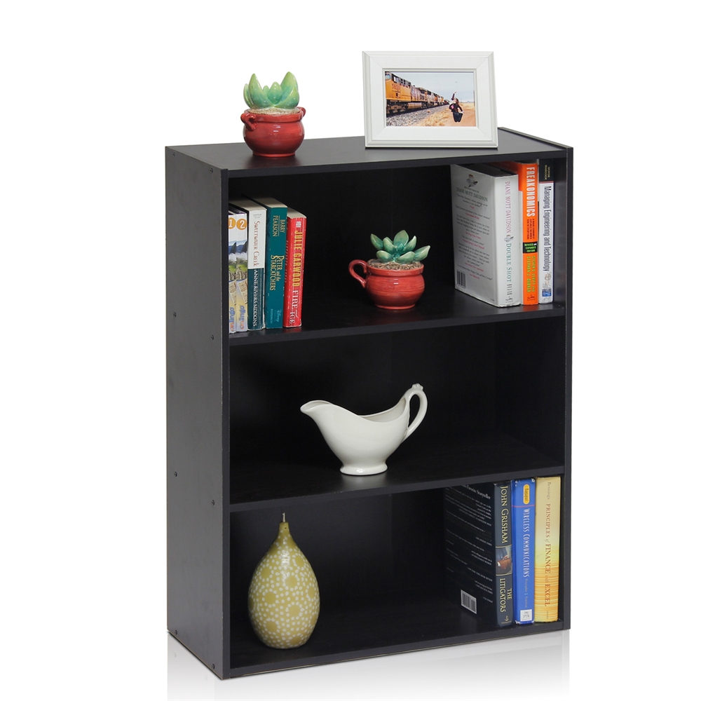 Pasir 3 Tier Open Shelf, Espresso. Picture 3