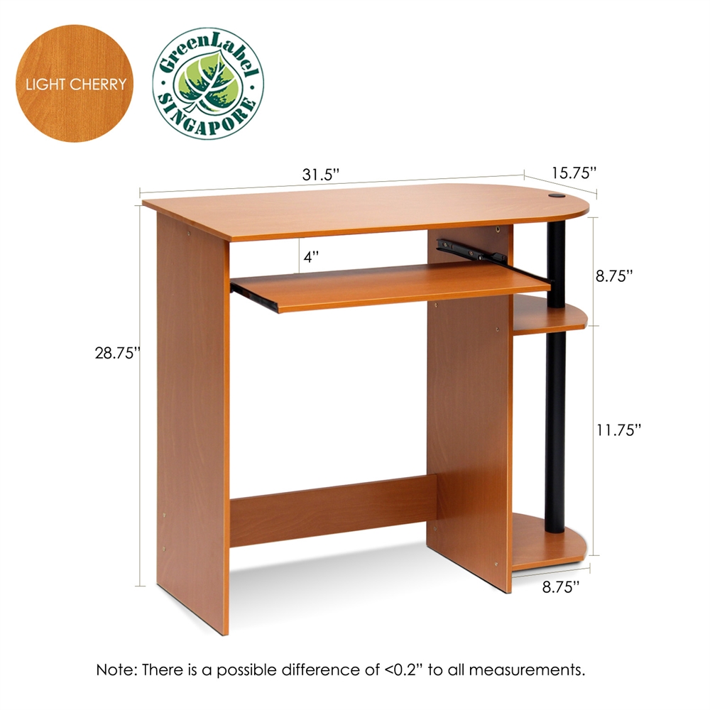 Easy Assembly Computer Desk, Light Cherry. Picture 2