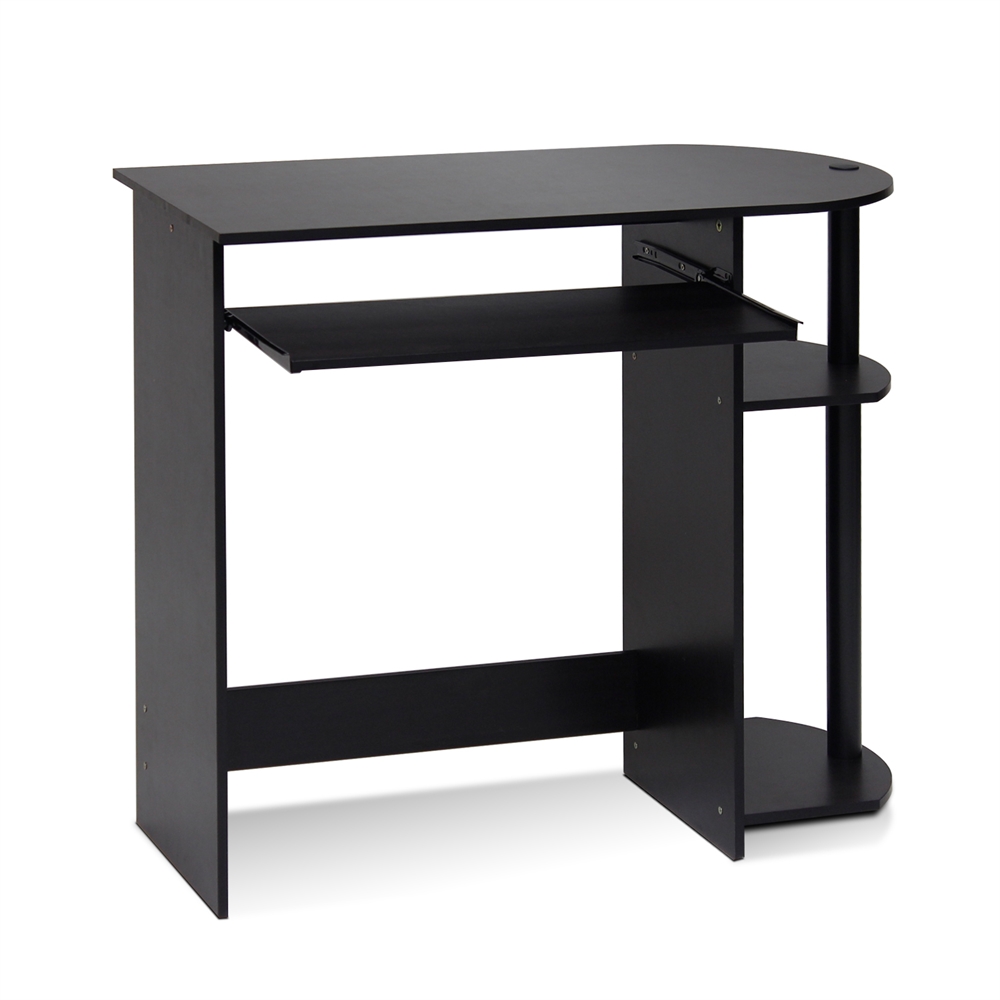 Easy Assembly Computer Desk, Espresso. Picture 1