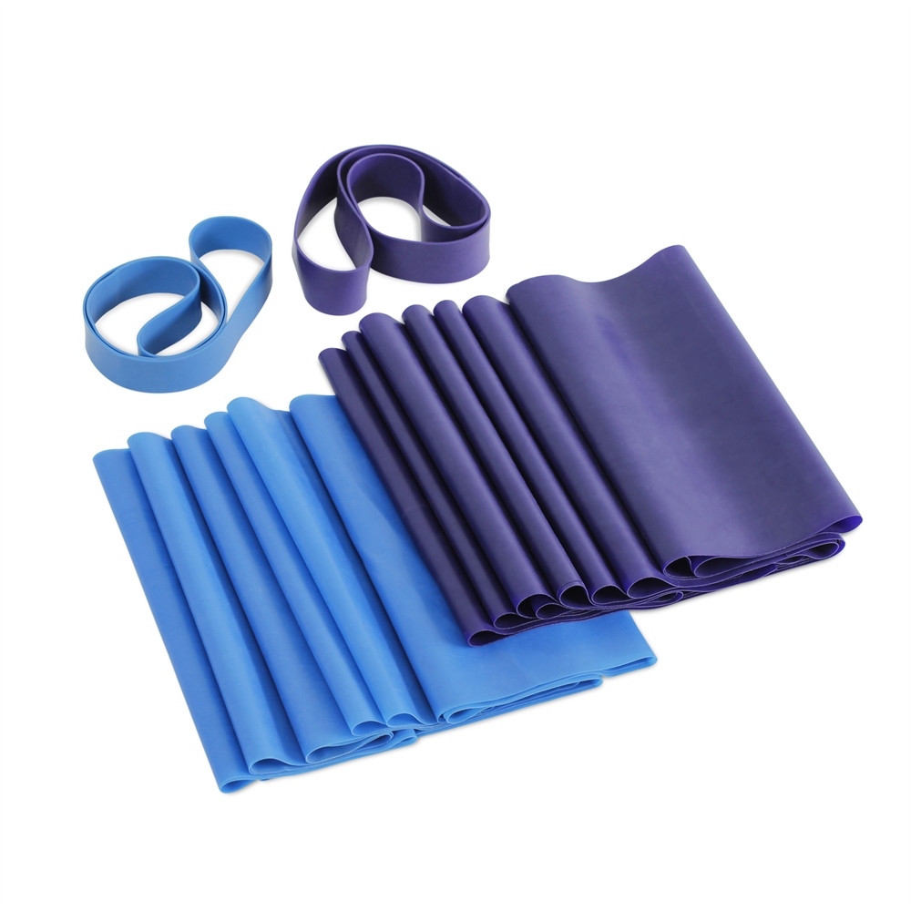 RFitness Professional Training Exercise Fitness Resistance Band 4-PC Set. Picture 2