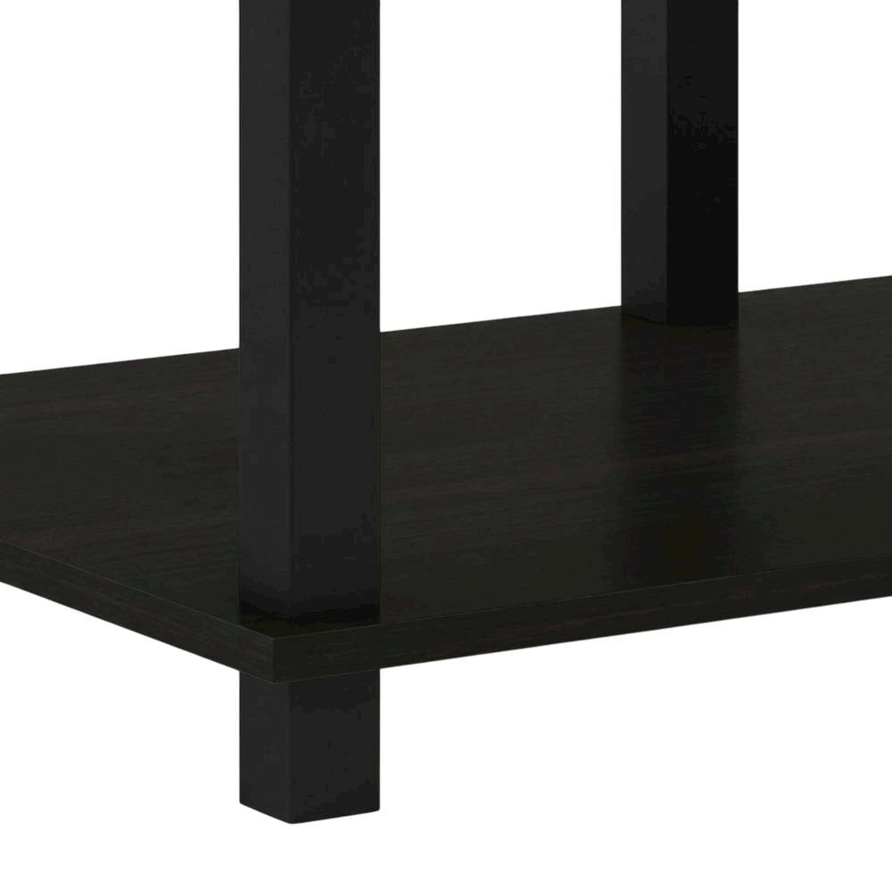 Wood TV stand with Espresso/Black finish for screens up to 40 inches. Picture 6