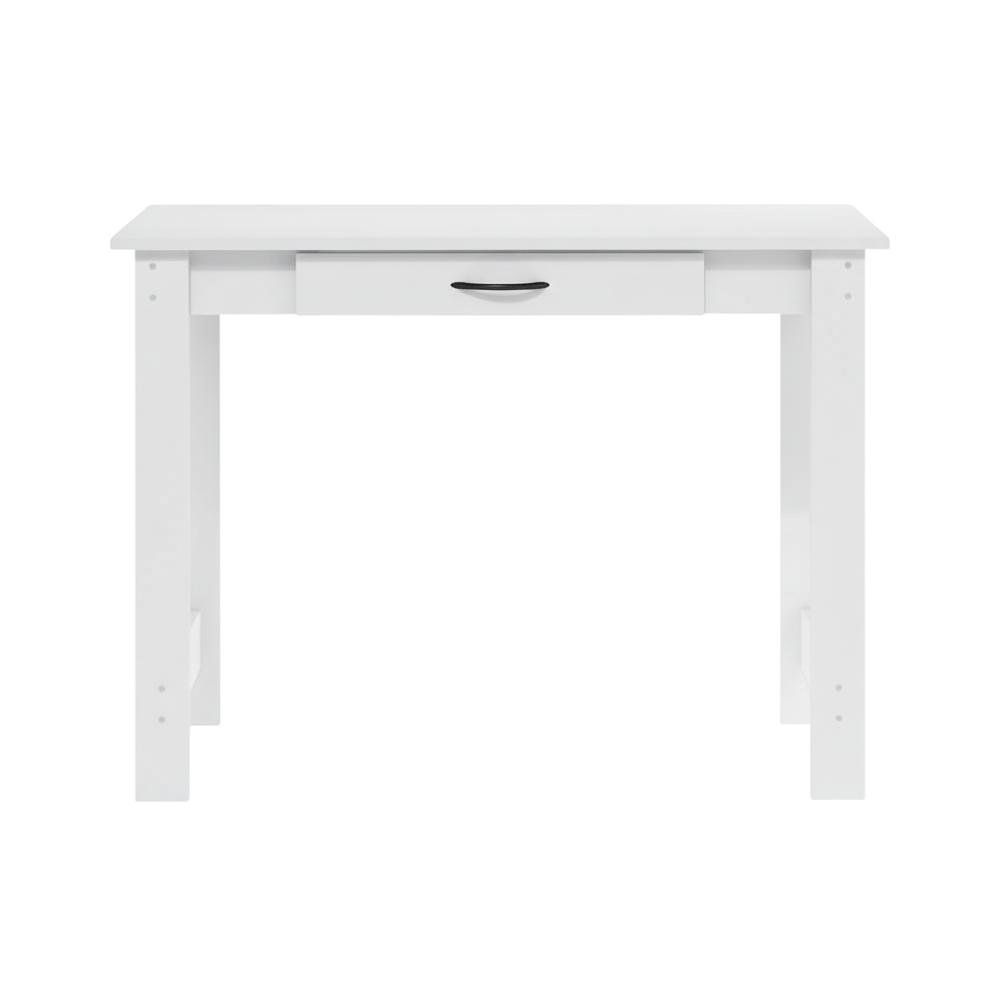 White Writing Desk With Drawer For Home Office And Residential Use. Picture 4
