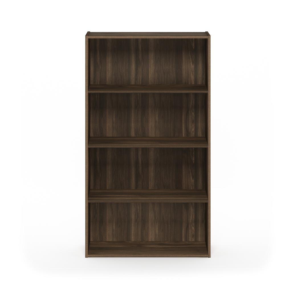 Furinno Pasir 4 Tier Open Shelf, Columbia Walnut. Picture 2