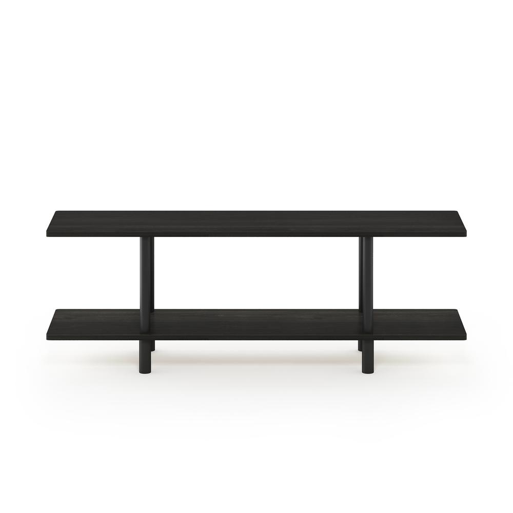 Furinno Turn-N-Tube 2-Tier Multipurpose Wide Shelf, Espresso/Black. Picture 3