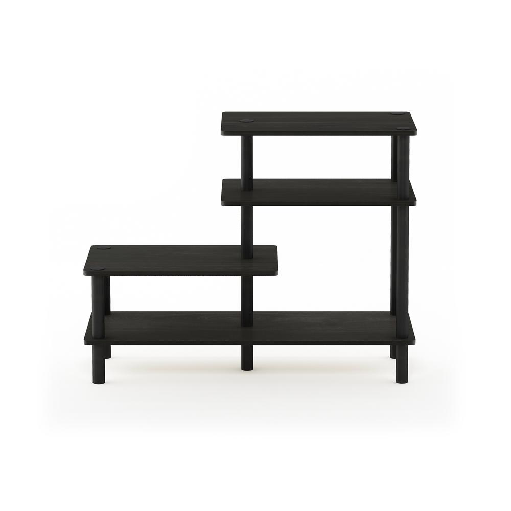 Furinno Turn-N-Tube 3-Tier Side Display Rack, Espresso/Black. Picture 3